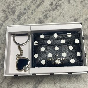 NIB Kate Spade Card case and Key Fob Set